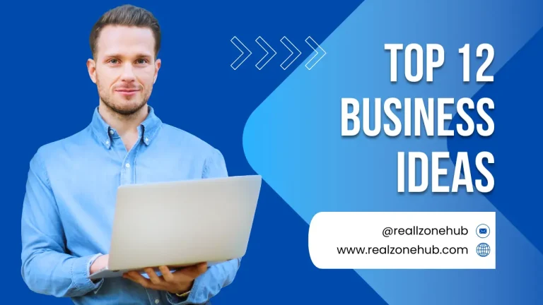 Person working on a laptop while planning unique small business ideas with healthy meals, desserts, blogging, and affiliate marketing concepts.